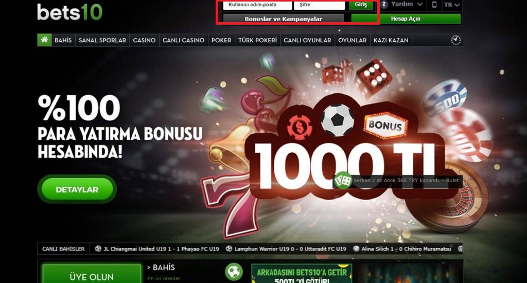 Bets10 Yeni Giriş